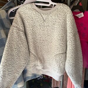 PINK Victoria's Secret Women's Sherpa Sweater - Cream